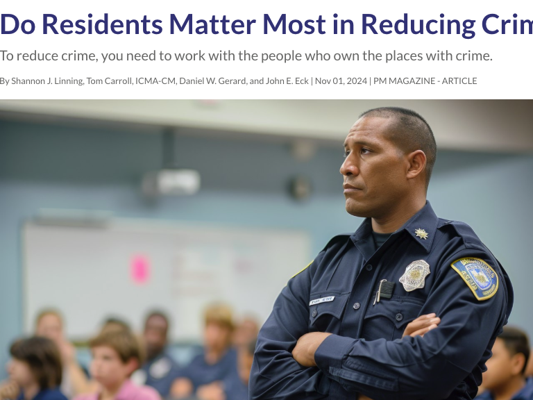 Article 3: Do Residents Matter Most in Reducing Crime?